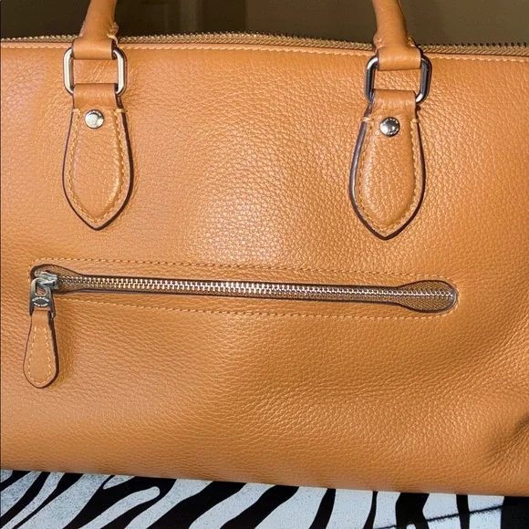 Coach Brown Leather Satchel - Picture 7 of 16